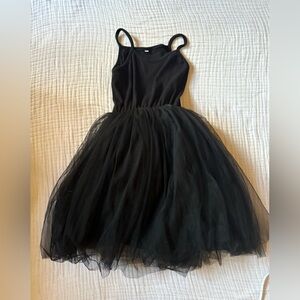 Girls Black Tulle Dress (140) - Like New